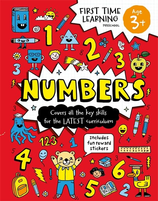 First Time Learning: Age 3+ Numbers Paperback - littlepuffinNon - FictionIgloo BooksBook Cover: Numbers for Age 3+