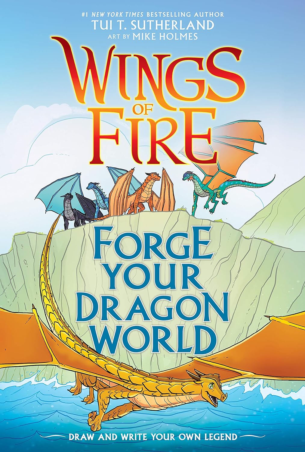 Forge Your Dragon World: A Wings of Fire Creative Guide (Wings of Fire Graphix) Hardcover – May 4, 2021 - littlepuffinChildren's FictionscholasticBook Cover: A Wings of Fire Creative Guide