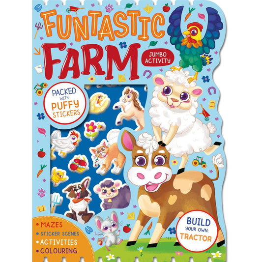 Funtastic CSA Bumper - Funtastic Farm Jumbo Activity - littlepuffinNon - FictionIgloo BooksBook Cover: Funtastic Activity Book