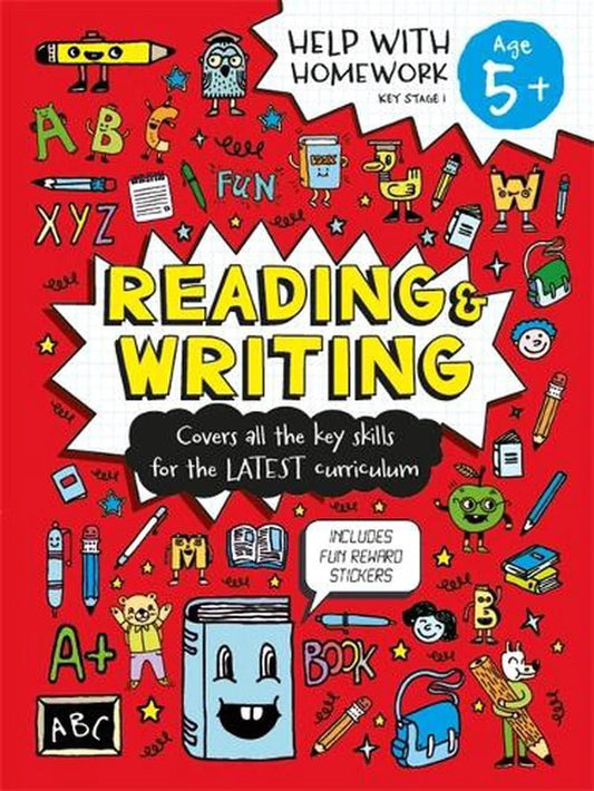 Help With Homework Reading & Writing Key Stage 1 Age 5+ - littlepuffinChildren's Non - FictionIgloo BooksBook Cover: Reading & Writing for Age 5+