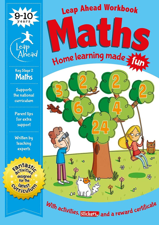 Leap Ahead: 9 - 10 Years Maths (Leap Ahead Workbook Expert) - littlepuffinChildren's Non - Fiction, Activity Books, Brain GamesIgloo BooksBook Cover: Maths workbook for Age 9 - 10