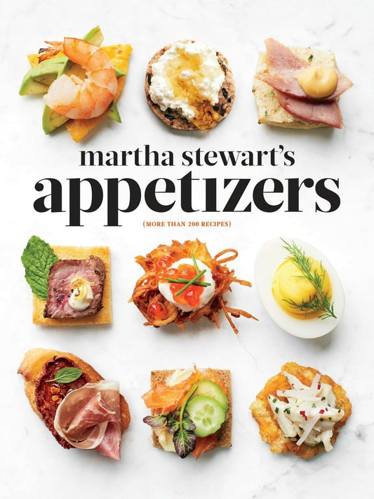 Martha Stewart's Appetizers: 200 Recipes for Dips, Spreads, Snacks, Small Plates, and Other Delicious Hors d' Oeuvres, Plus 30 Cocktails: A Cookbook Hardcover - littlepuffinCooking bookClarkson PotterCookbook Cover: Martha Stewart's Appetizer
