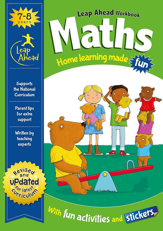 Maths Age 7 - 8 (Leap Ahead Workbook Expert) - littlepuffinChildren's Non - Fiction, Educational BooksIgloo BooksBook Cover: Maths Workbook for Age 7 - 8