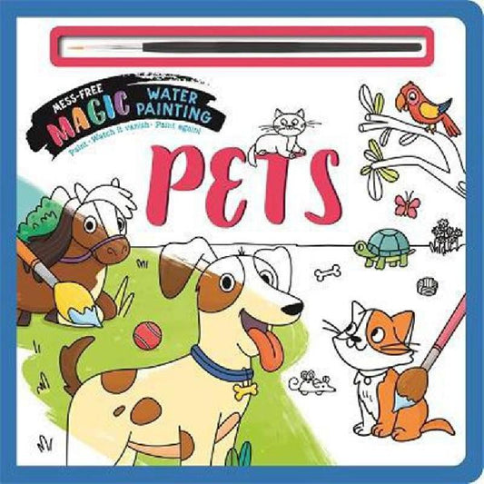 Pets (Mess - Free Magic Water Painting) - littlepuffinChildren's Colouring BooksIgloo BooksColouring Book: Pets