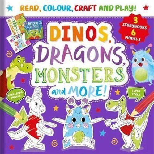 Dragons, Dinosaurs, Monsters and More (Story Time Play Set) [Paperback]