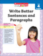 Scholastic Study Smart Write Better Sentences and Paragraphs Grade 4 Paperback - littlepuffinKids - Learning, Young - learningscholasticBook Cover: Write Better Sentences and Paragraphs Grade 4