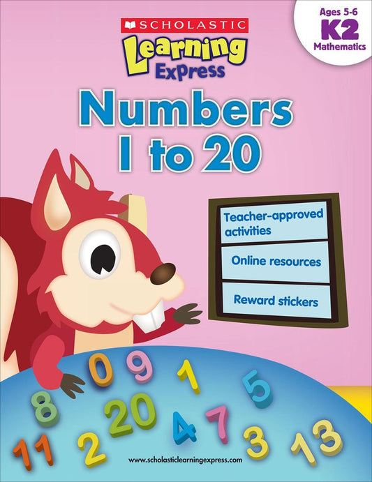 Scholastic Teaching Resources SC - 9789810713560 Learning Express Numbers 1 - 20 K - 2 Paperback - littlepuffinKids - Learning, Young - learningscholasticBook Cover: Learning Express Numbers 1 - 20 K - 2